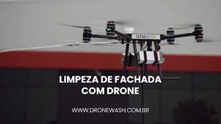 Dronewash  Limpeza com Drone para fachadas de prédios estruturas e painéis solares [upl. by Ylesara]