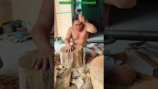 Crafting a Traditional Wooden Drum from Scratch 17 shorts crafting traditionalcrafts woodendrum [upl. by Azal]