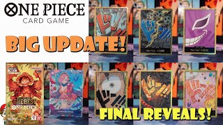 BIG PRB01 Update Final English Cards Revealed God Pack Confirmed One Piece TCG News [upl. by Alya170]