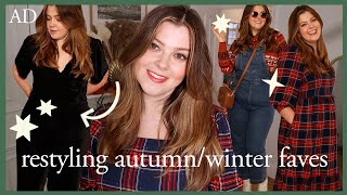 restyling autumnwinter wardrobe faves  joanie clothing midsize outfit ideas [upl. by Lilybelle]