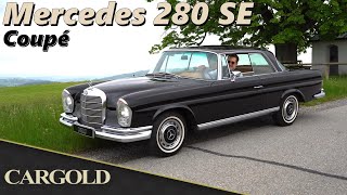 Mercedes 280 SE Coupé 1968 Eleganter Daimler in Schwarz mit Leder Cognac original erst 81049 km [upl. by Ttehc]