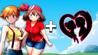 pokegirls in love mode 😍🌹 Ash Ketchum all girlfriends 😱 [upl. by Zilef959]