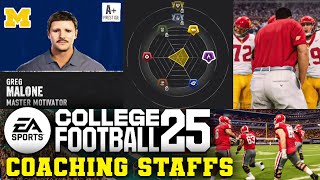 College Football 25 Dynasty Mode  Coaching Carousel Progression Building a Staff IN DEPTH [upl. by Baptiste]