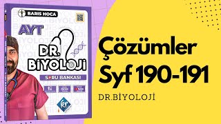 AYT Biyoloji Soru Bankası Çözümleri  Sayfa 190191 2024 Tayfa [upl. by Clark]