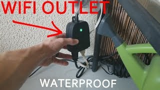 Waterproof Outdoor Wifi Smart Outlet Controlled By Alexa amp Google Home iClever Smart Outlet [upl. by Ahsenyl]