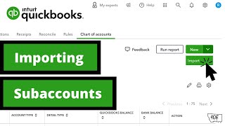 Importing Subaccounts in QuickBooks Online in 2023 [upl. by Aurilia]