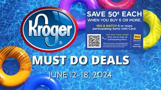 FREEBIES Kroger MUST DO Deals for 612618  NEW MEGA SALE BOGO SelfCare Promotion amp MORE [upl. by Budwig2]