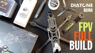 Diatone Roma f5 fpv freestyle how to build a full quad  drone build using 6S and DJI HD system [upl. by Luciana]