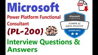 Part1 Microsoft PL200  Power Platform Functional Consultant  Interview Questions amp Answers [upl. by Nemzzaj]