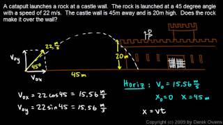 Physics 354e  Projectile Practice Problem 5 [upl. by Anom596]