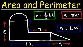 Area and Perimeter of Irregular Shapes  Tons of Examples [upl. by Skelton]