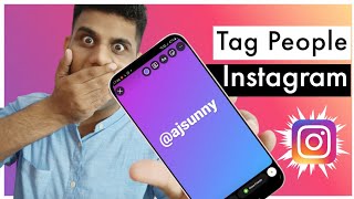 How to tag people on Instagram story [upl. by Pellet]