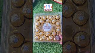 Valentine’s gift chocolate box ferrero rocher chocolate viral trending shortsvideo [upl. by Yecaw]