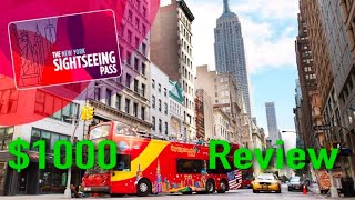 Review Sightseeing pass New York 10 days 1000 dollar worth of attractions [upl. by Melise]