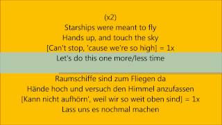 FULL HD Nicki Minaj  Starships Lyrics  Deutsche Übersetzung [upl. by Eerased]