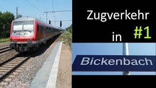 Zugverkehr in Bickenbach 1 [upl. by Tterrab]