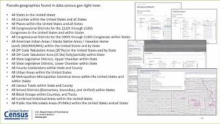 quotdatacensusgovquot Questions and Answers Webinar [upl. by Yelwah]