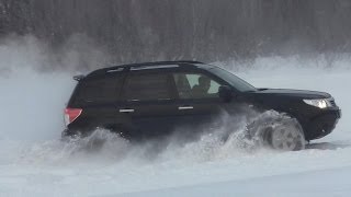 Subaru Forester against Snow [upl. by Ottilie911]