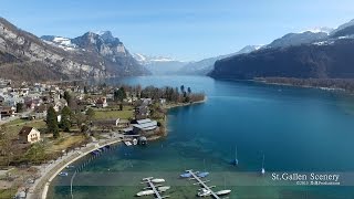 Weesen Walensee St Gallen SWITZERLAND 湖 [upl. by Ades122]