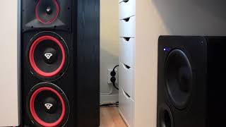 Cerwin Vega XLS 28  SVS PB1000 Low Bass Demo [upl. by Vastah]