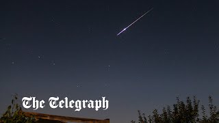 Asteroid explodes over English Channel after rare early detection [upl. by Trip]