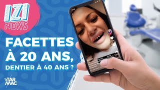 FACETTES À 20 ANS DENTIER À 40 ANS  • IZI NEWS [upl. by Yeliak]