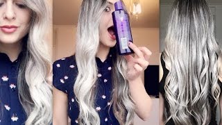 O TRUQUE DO SHAMPOO ROXO  Dica incrível para deixar o cabelo REALMENTE LOIRÍSSIMO [upl. by Aelrac926]