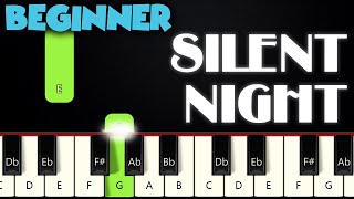 Silent Night  BEGINNER PIANO TUTORIAL  SHEET MUSIC by Betacustic [upl. by Euridice]