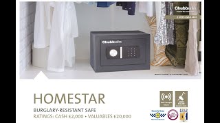 Chubbsafes Homestar Safes Range Overview  FREE Delivery and FREE Professional Home Installation [upl. by Nivlek]