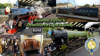 Romney Hythe amp Dymchurch Light Railway Train Ride in Kent [upl. by Ordnas945]