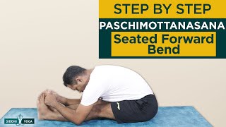 Paschimottanasana Seated Forward Bend Pose Benefits by Yogi Sandeep  Siddhi Yoga [upl. by Atnaloj551]