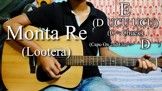 Monta Re  Lootera  Easy Guitar Chords LessonCover Strumming Pattern Progressions [upl. by Lebazi]