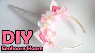 DIY Eenhoorn Party Halloween Bloemen Haarband [upl. by Wadell]