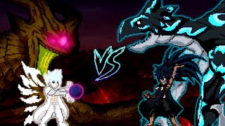 Zeref God Form New VS Acnologia V3 all form in Jump Force Mugen [upl. by Rudich]