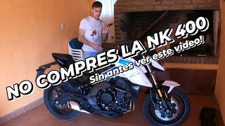 CF MOTO  NK 400  mi EXPERIENCIA con MIL KILOMETROS  Potty EstetiK [upl. by Pegeen]