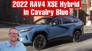 2022 Toyota RAV4 XSE Hybrid Cavalry Blue [upl. by Chaddie]