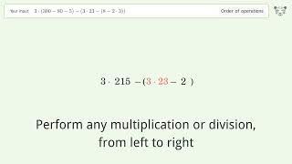 Master Order of Operations Solve 3300805323823 Step by Step [upl. by Bevus657]