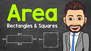 How to Find the Area of Rectangles and Squares  Math with Mr J [upl. by Indnahc549]