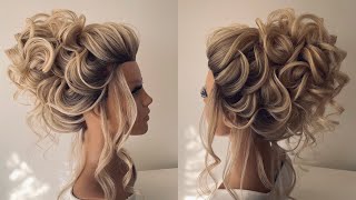 Beautiful updo hairstyle tutorial [upl. by Ayhdiv]