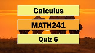 Math241  Quiz 6 quotsamplequot [upl. by Adama565]