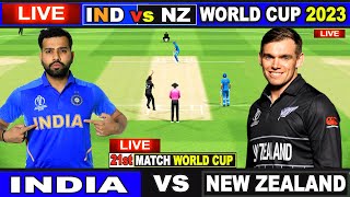 Live IND Vs NZ ICC World Cup 2023  Live Match Centre  India Vs New Zealand  1st Innings [upl. by Anilesor]