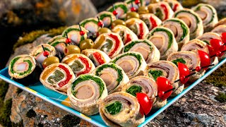 Tortilla Roll Ups recipes 4 Best Ways for snack for you and your guests [upl. by Eiclehc769]