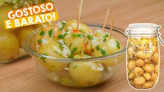 COMO FAZER BATATA EM CONSERVA O CLÁSSICO APERITIVO PARA FESTAS [upl. by Gilman]