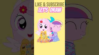 Drawing my little pony character drawing digitalart mylittlepony mlp cutecartoons cute [upl. by Naiva]