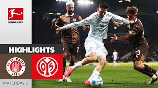 Mainz Shows Efficiency  FC St Pauli  1 FSV Mainz 05 03  Highlights  MD 6 – Bundesliga 2425 [upl. by Irabaj]