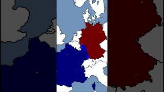 Germany vs France history mapping 1v1 [upl. by Kcirddot]