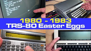 TRS80 Collection and Easter Eggs 19801983 SepTandy [upl. by Aracahs265]