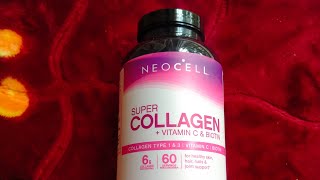 Neocell  Super Collagen Vitamin C amp Biotin Daily Supplement 6 capsule daily intake [upl. by Downall]