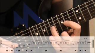 Lick 21  E Phrygian Dominant Metal Lick TAB [upl. by Heffron]