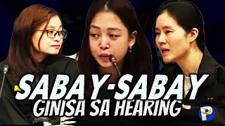 Sabaysabay na humarap si Cassandra Ong Alice Guo at Shiela Guo sa senate hearing [upl. by Nnyliram]